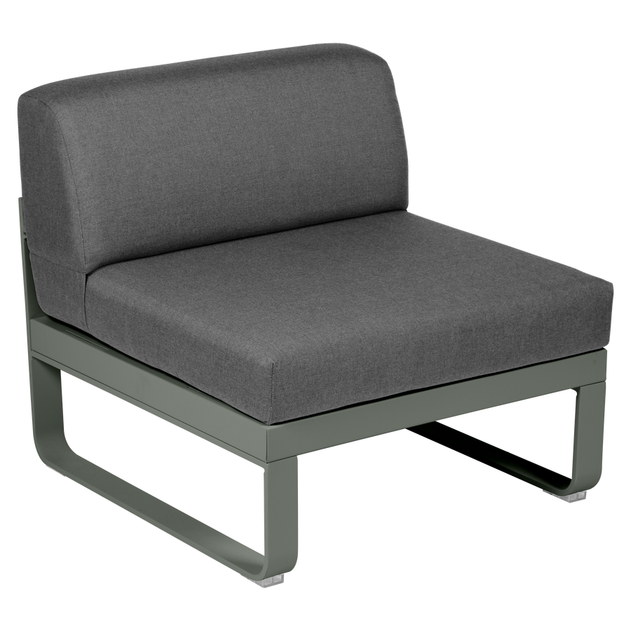 Fermob- Bellevie 1 Seater Central Module - Graphite Grey Cushions