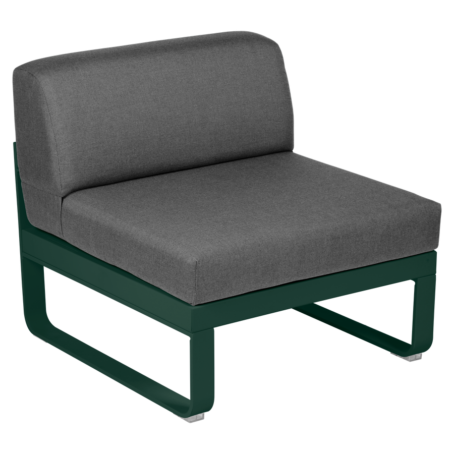 Fermob- Bellevie 1 Seater Central Module - Graphite Grey Cushions