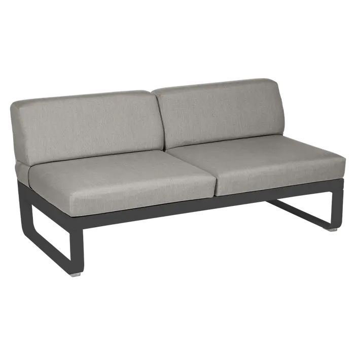Fermob- Bellevie 2 Seater Central Module - Grey Taupe Cushions