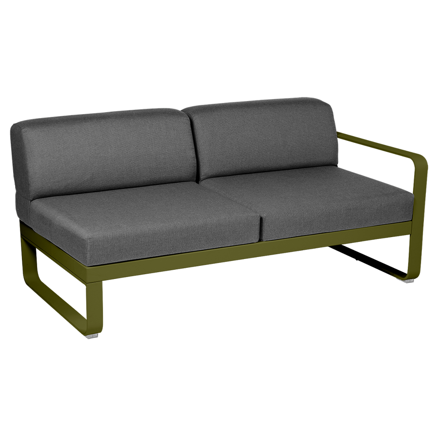 Bellevie 2 Seater Right Module - Graphite Grey Cushions