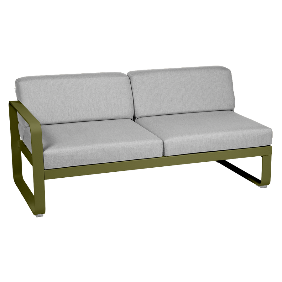 Bellevie 2 Seater Left Module - Flannel Grey Cushions