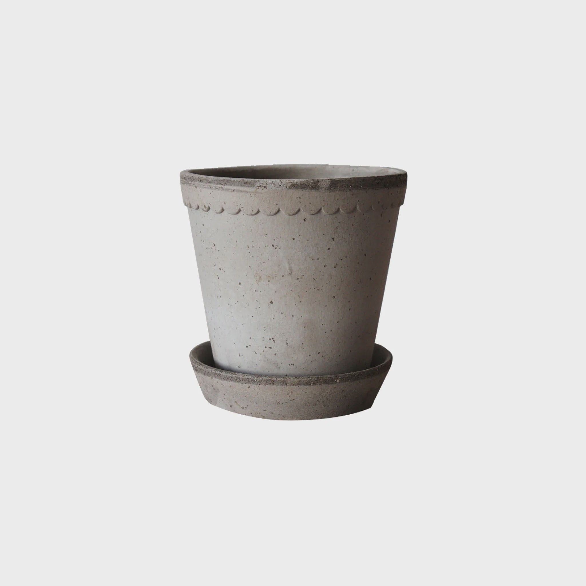 Bergs Potter - Helena Raw Grey - 12cm Dia Pot