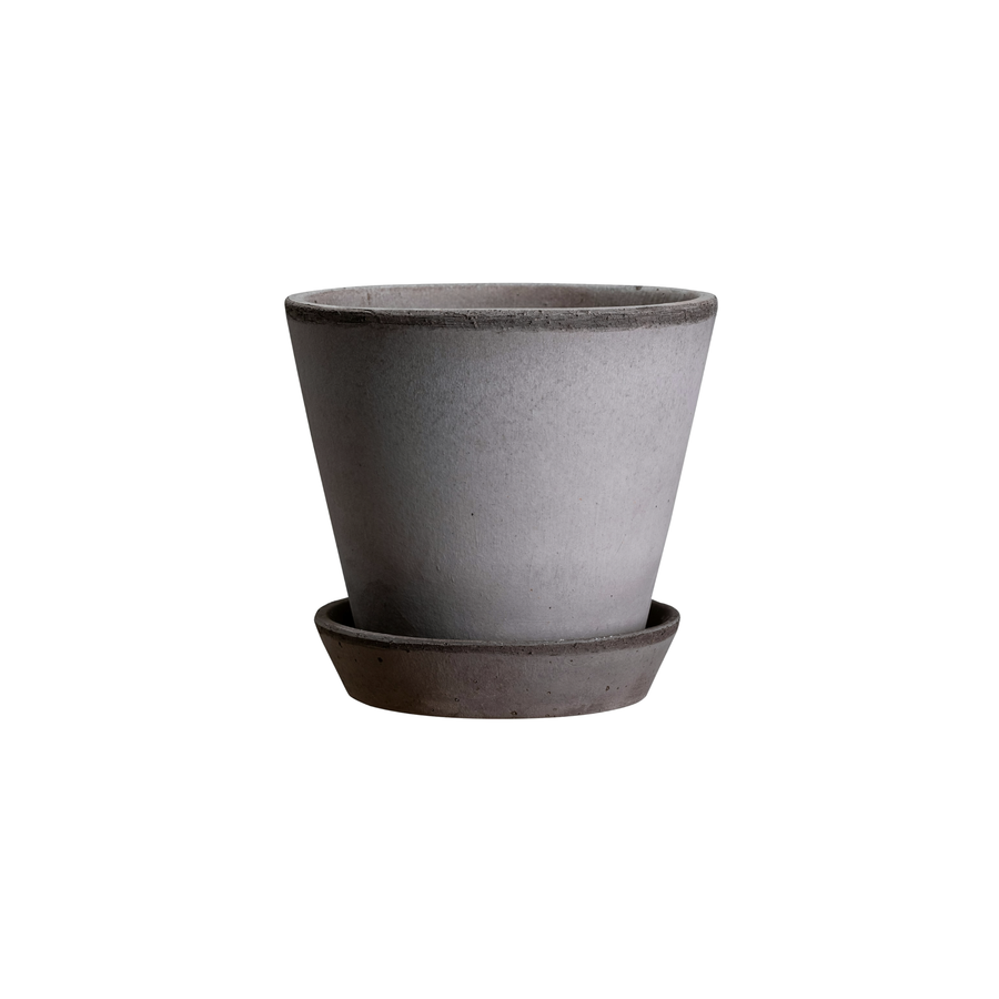 Bergs Potter - Julie Raw Grey - 14cm Dia Pot