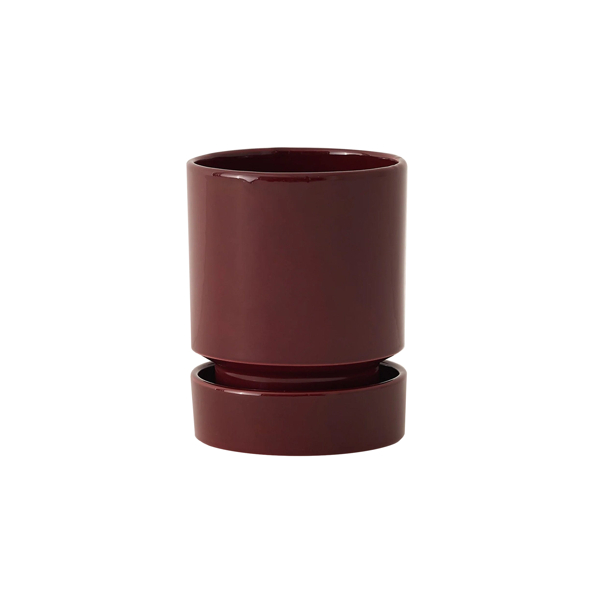 Bergs Potter - Hoff Glazed Burgundy Pot