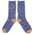 Catherine Tough - Unisex Cotton Ankle Socks "Marl" Blue/Copper (Size 8-11 UK)