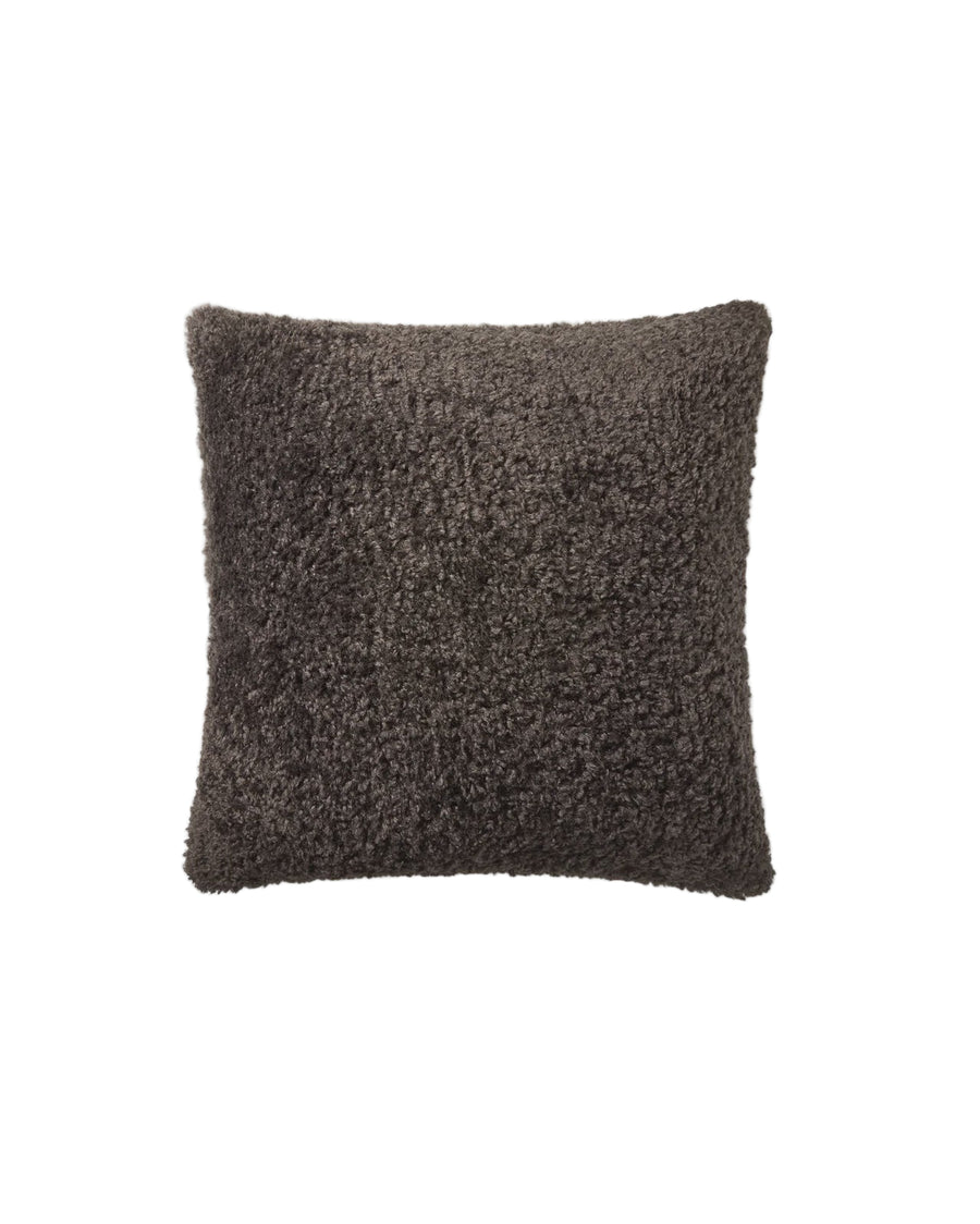 Chalk - Jasper Square Cushion / Curly - Cocoa