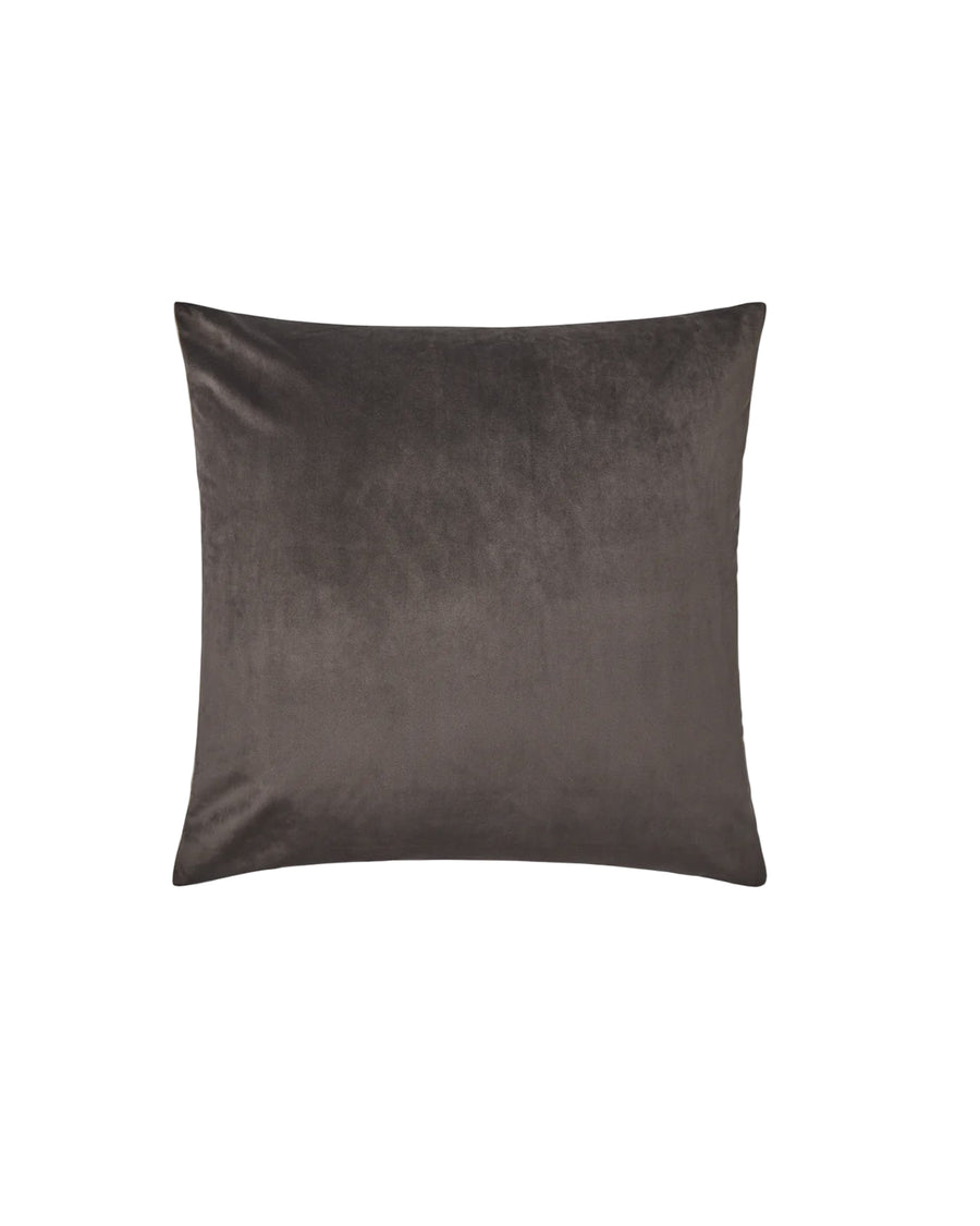 Chalk - Jasper Square Cushion / Velvet - Mole