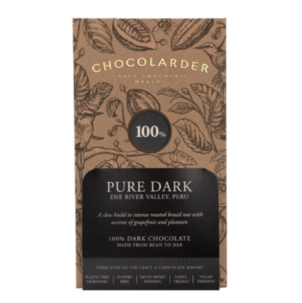 Chocolarder - 100% Pure Dark Chocolate Bar