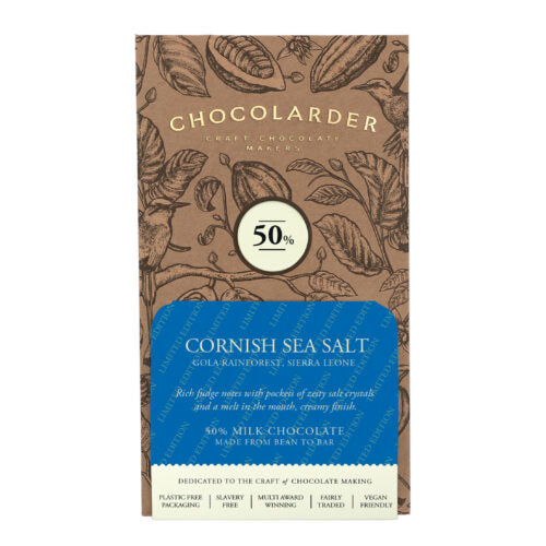 Chocolarder- 70g Chocolate Bar/Sea Salt 50%