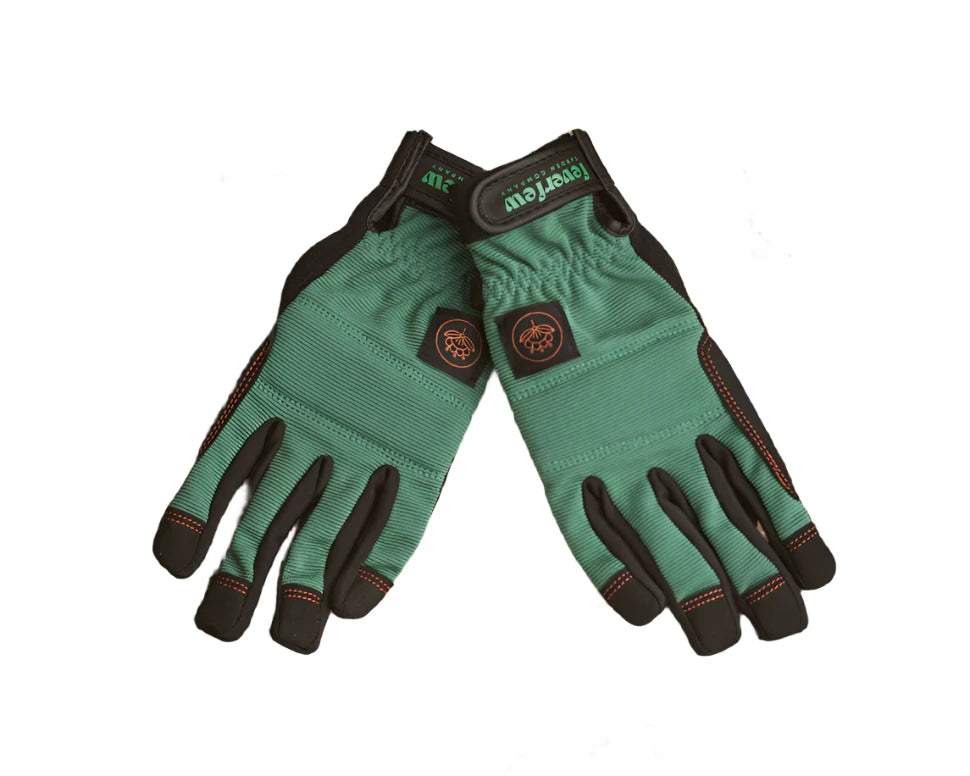 Feverfew- Women's Gardening Gloves/ Evergreen