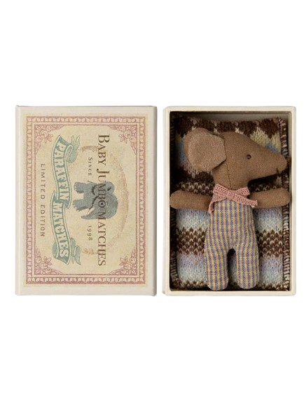 Maileg - Sleepy/Wakey Mouse in Matchbox - Rose
