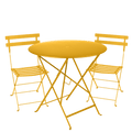 Fermob- Bistro Set - Honey - 77cm Table and 2 Chairs