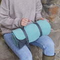 Tweedmill Textiles - Fleece Picnic Rug Roll / Turtle Green