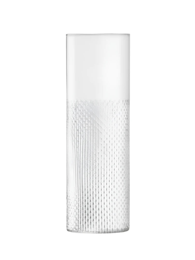 LSA Wicker Vase Clear 40cm