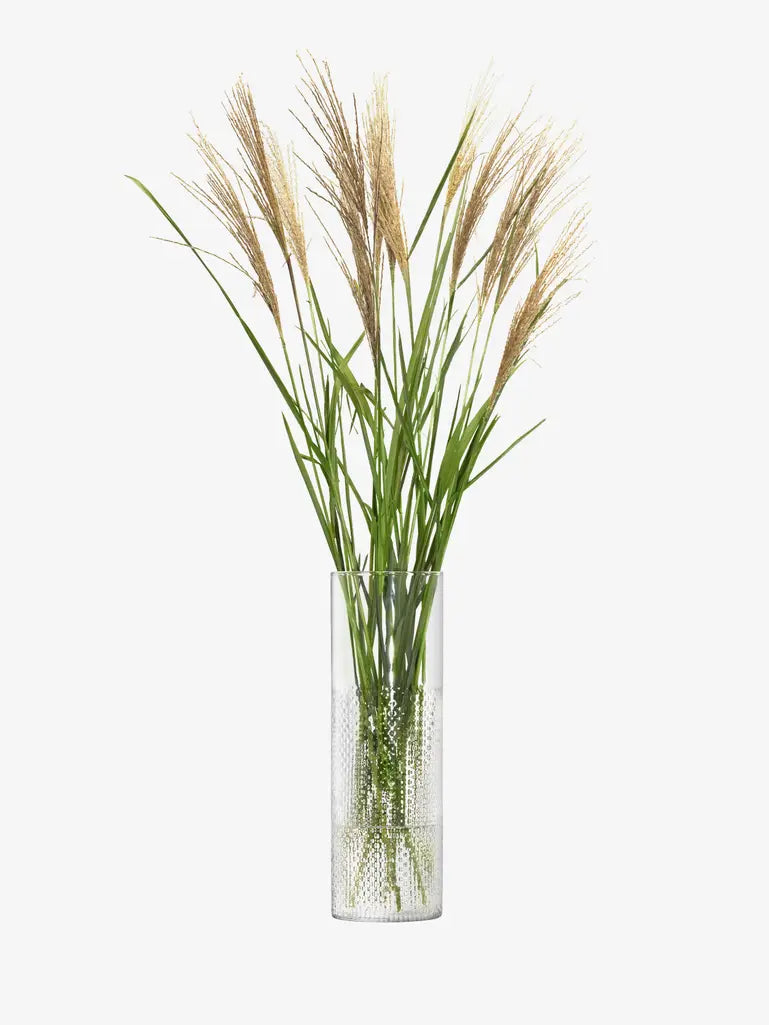 LSA Wicker Vase Clear 40cm