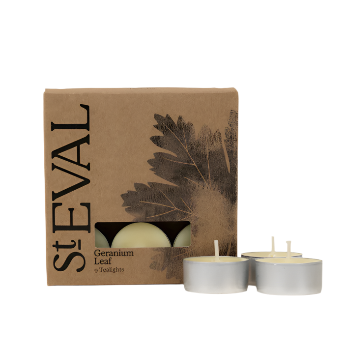 St Eval - Tealight 9 Pack / Geranium Leaf