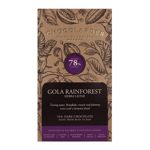 Chocolarder - 78% Gola Rainforest Dark Chocolate Bar