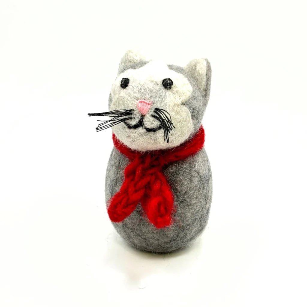 Amica - Grey Cat with Scarf