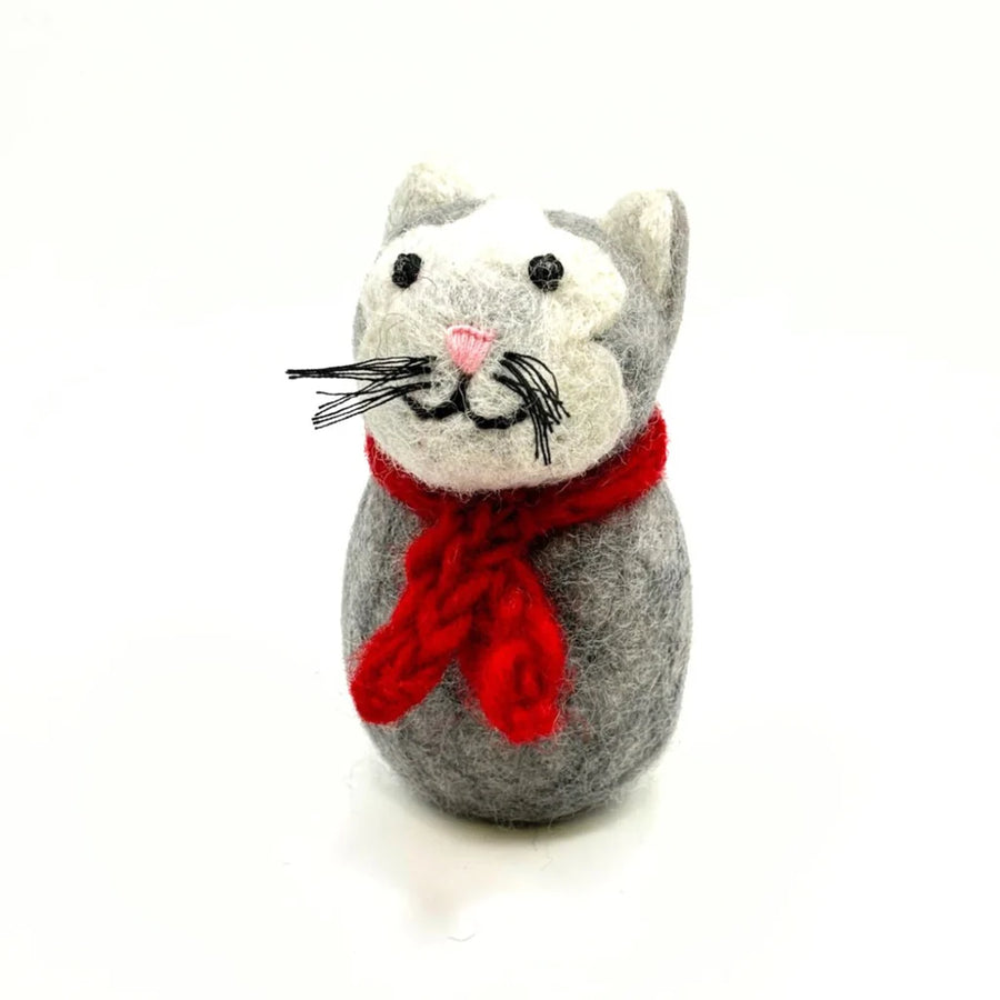 Amica- Grey Cat with Scarf