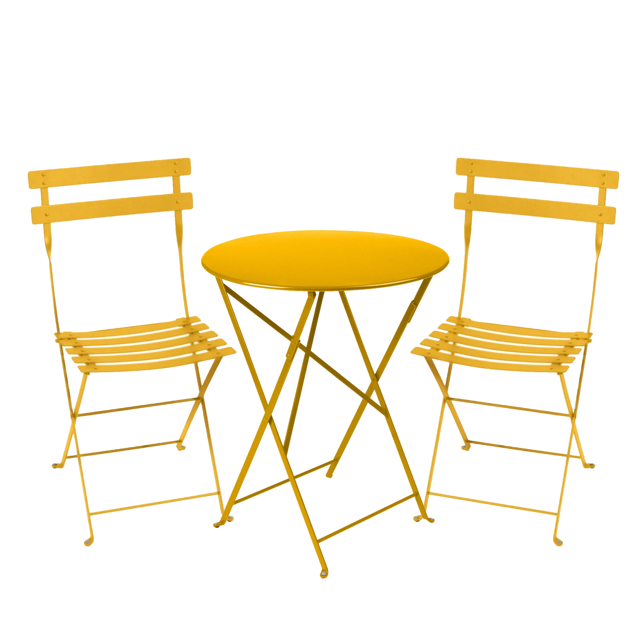 Fermob- Bistro Set - Honey- 60cm Table and 2 Chairs