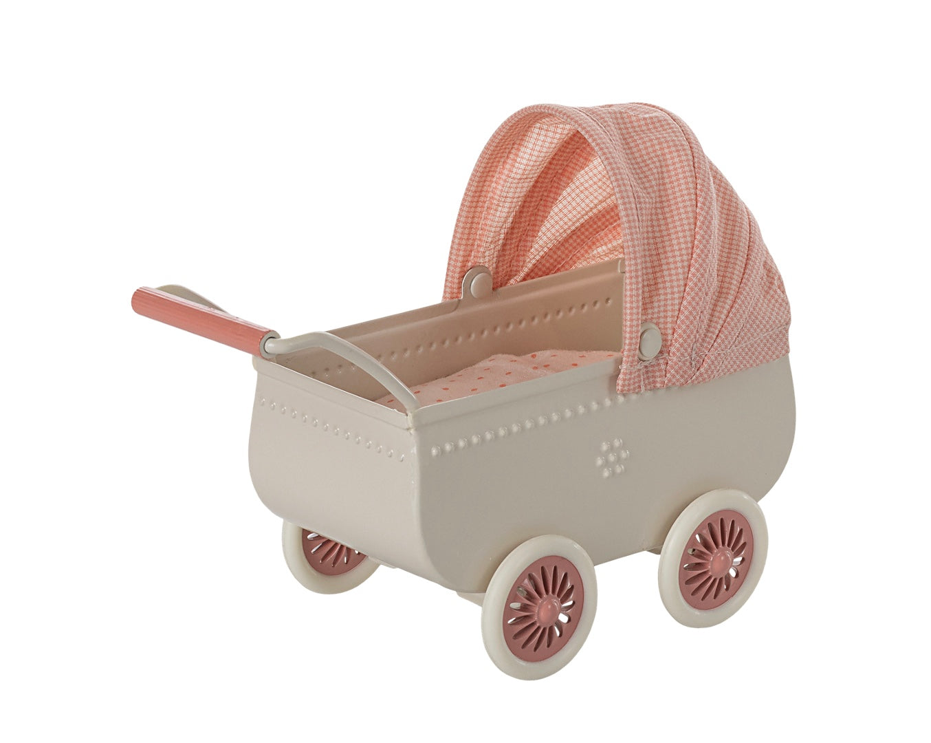 Maileg - Pram, Mouse / Coral