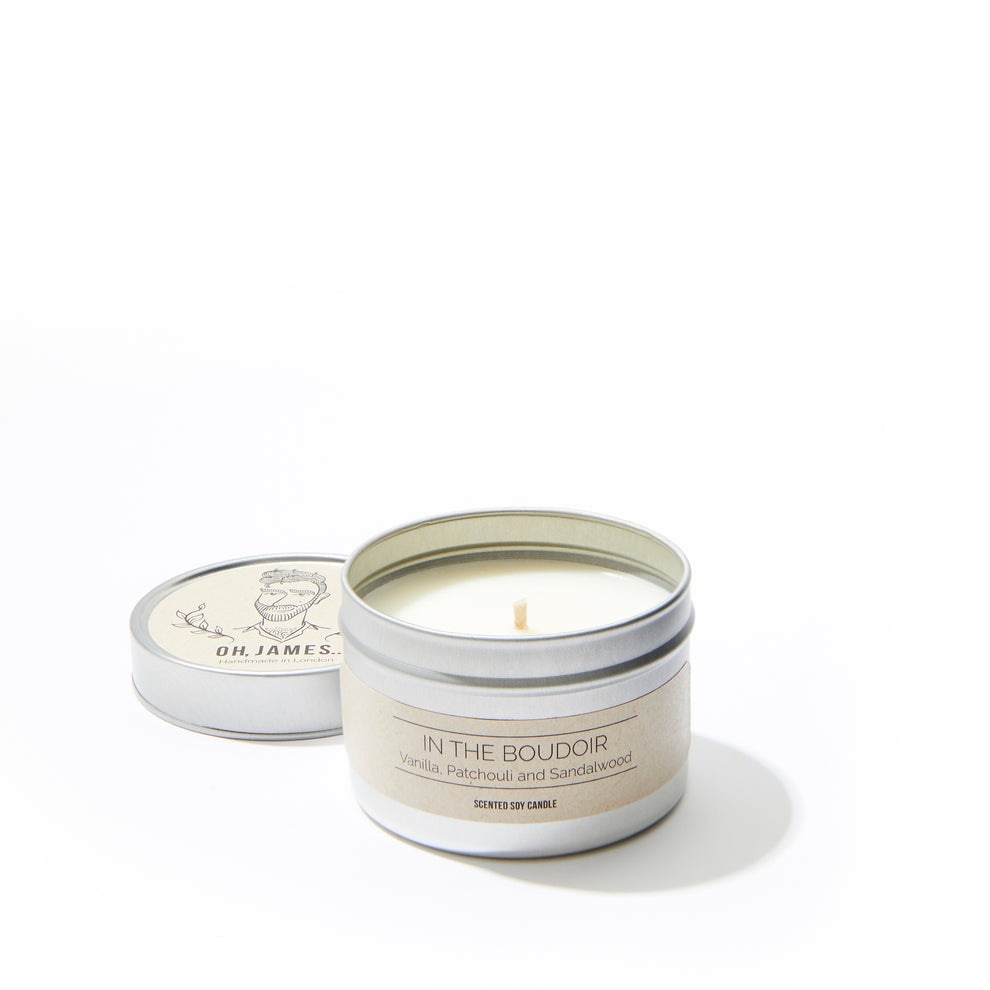Oh James - In The Boudoir/Travel Tin Candle