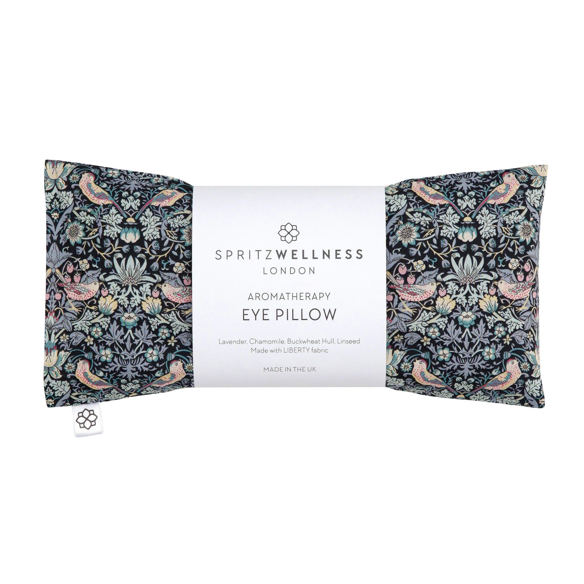 Spritz Wellness - Aromatherapy Liberty Print Eye Pillow - Strawberry Thief Grey
