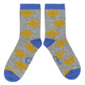 Catherine Tough Ankle Socks Lambswool Bee Grey UK4 - 7