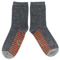 Catherine Tough Lambswool women's Striped Sole Grey Size 4-7 UK