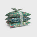 Lime Tree Design - Stack of 3 Square Liberty Cotton Sachets / Green