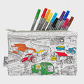 Eat, Sleep, Doodle - Working Wheels Pencil Case