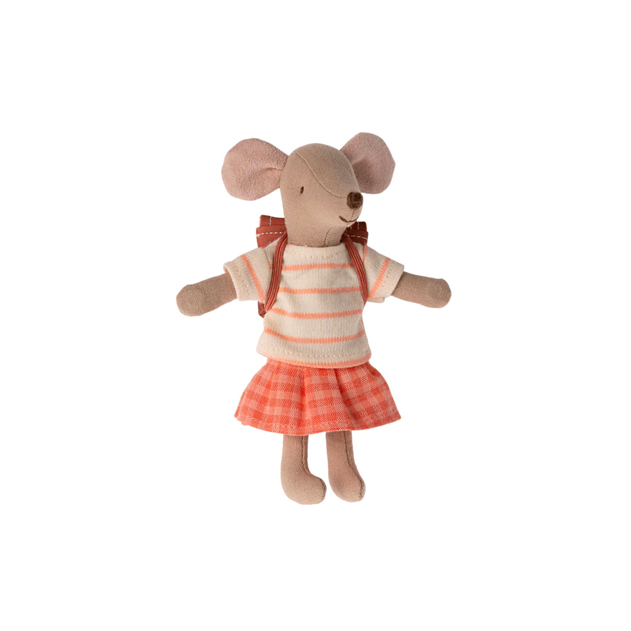 Maileg - Tricycle Mouse, Big Sister / Coral