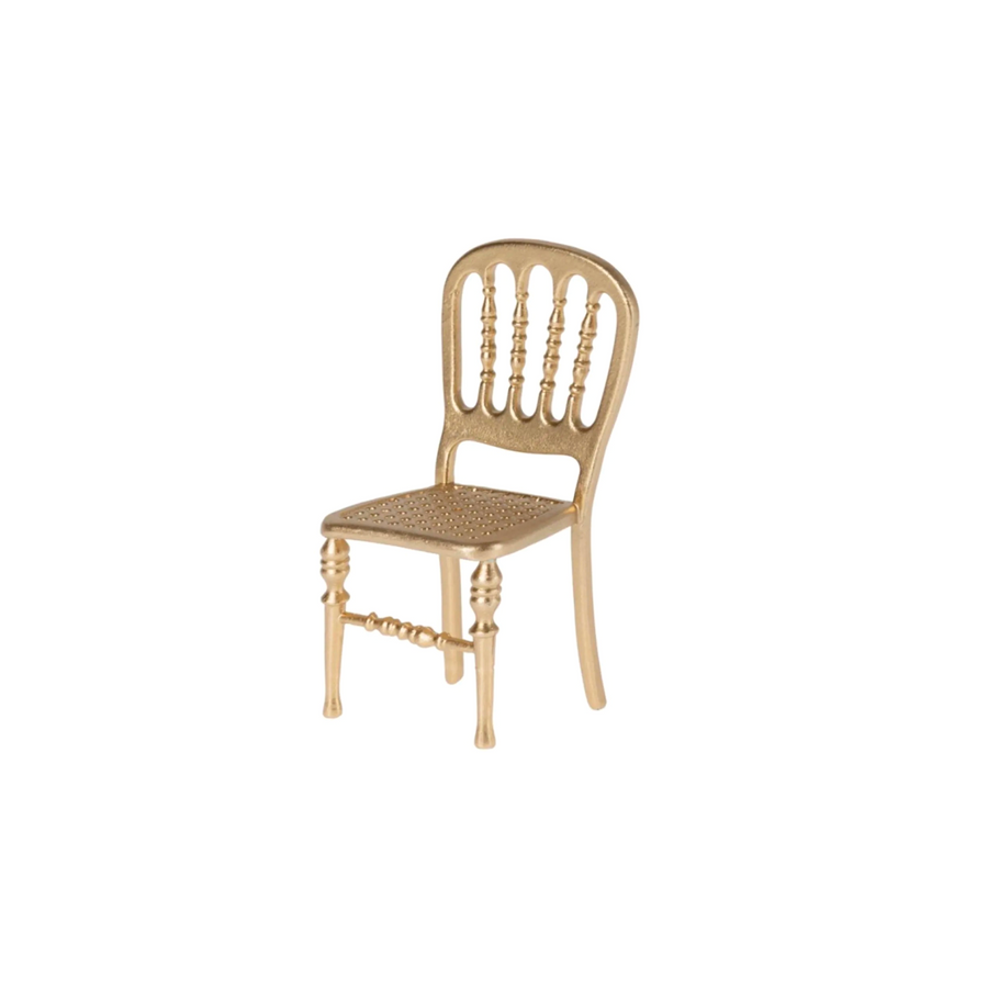 Maileg - Chair, Mouse / Gold