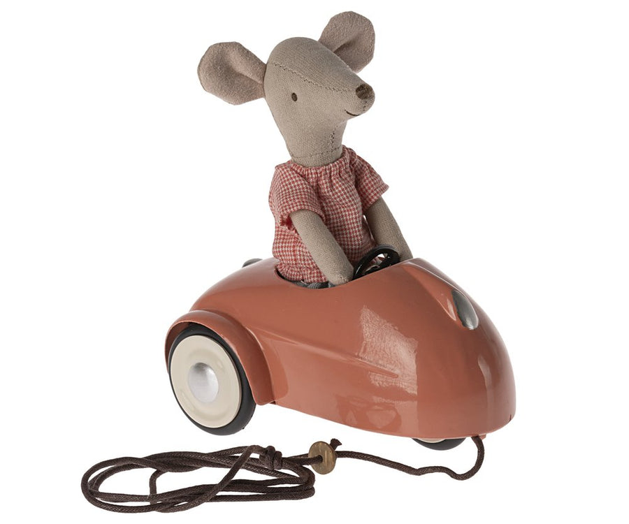 Maileg  - Mouse Car / Coral