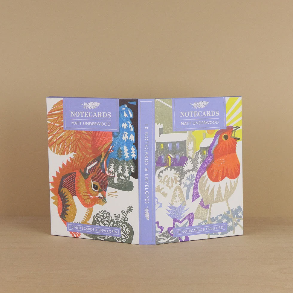 Art Angels - Winter Sunrise & Red Squirrel by Matt Underwood