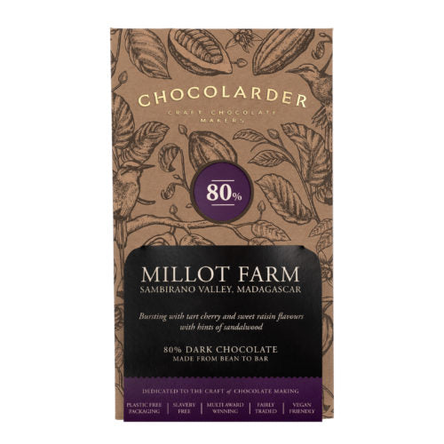 Chocolarder- 70g Chocolate Bar/Millot 80%