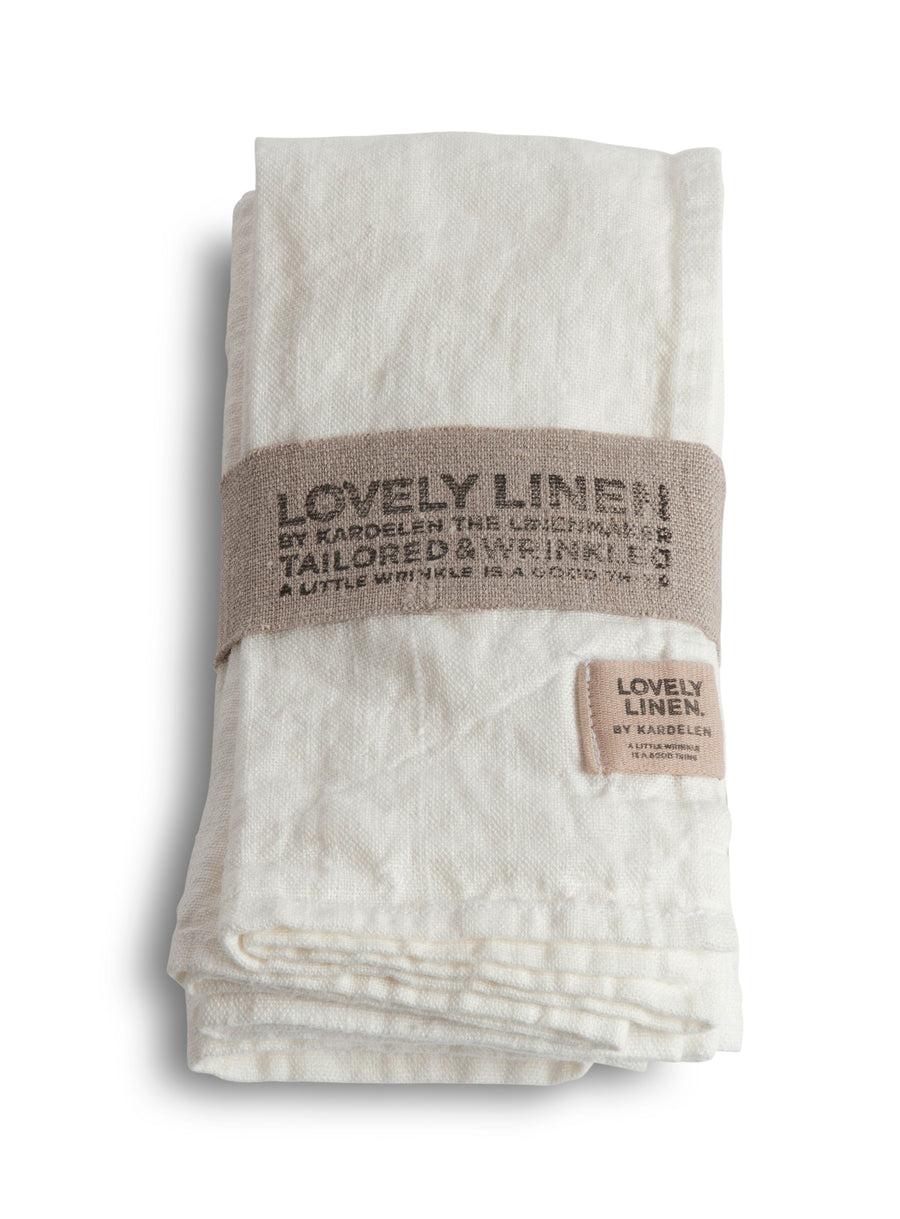 Lovely Linen- Napkin/ Off White 45x45cm