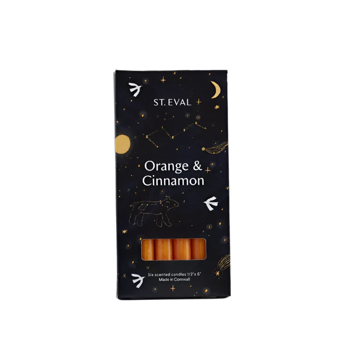 St. Eval Mini Candles, Box of 6/ Orange & Cinnamon