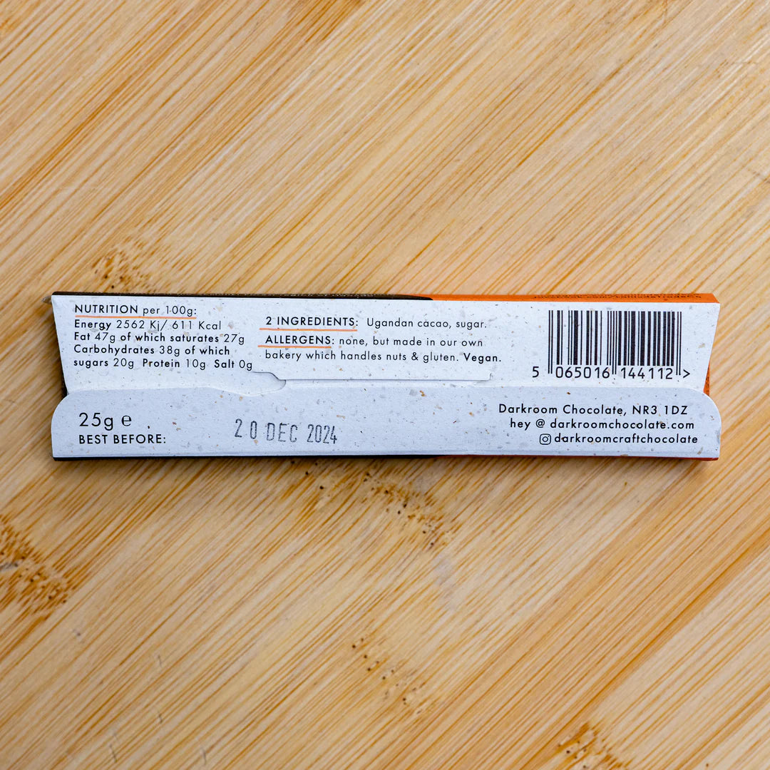 Darkroom Chocolate- 80% Uganda 25g Bar