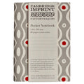 Cambridge Imprint - Pocket Notebook / Persephone Grey and Crimson