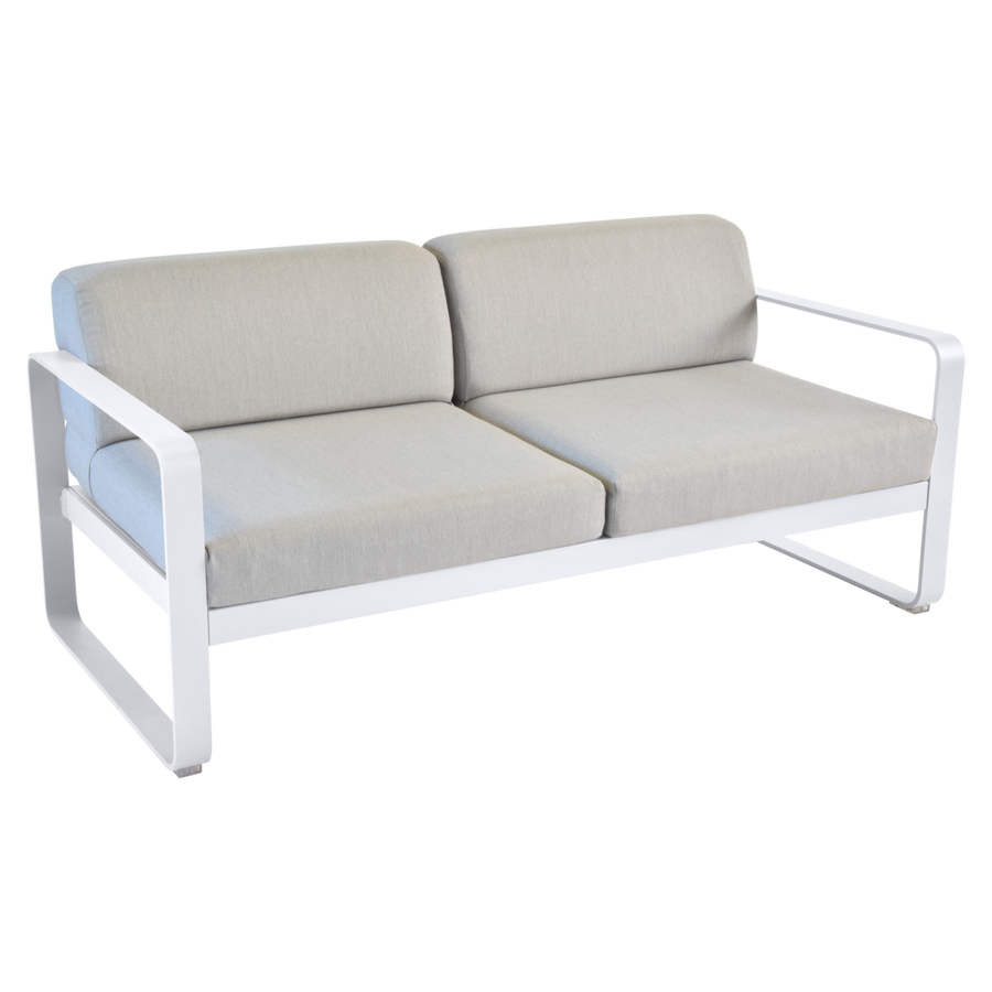 Fermob- Bellevie 2 Seater Sofa - Flannel Grey Cushions