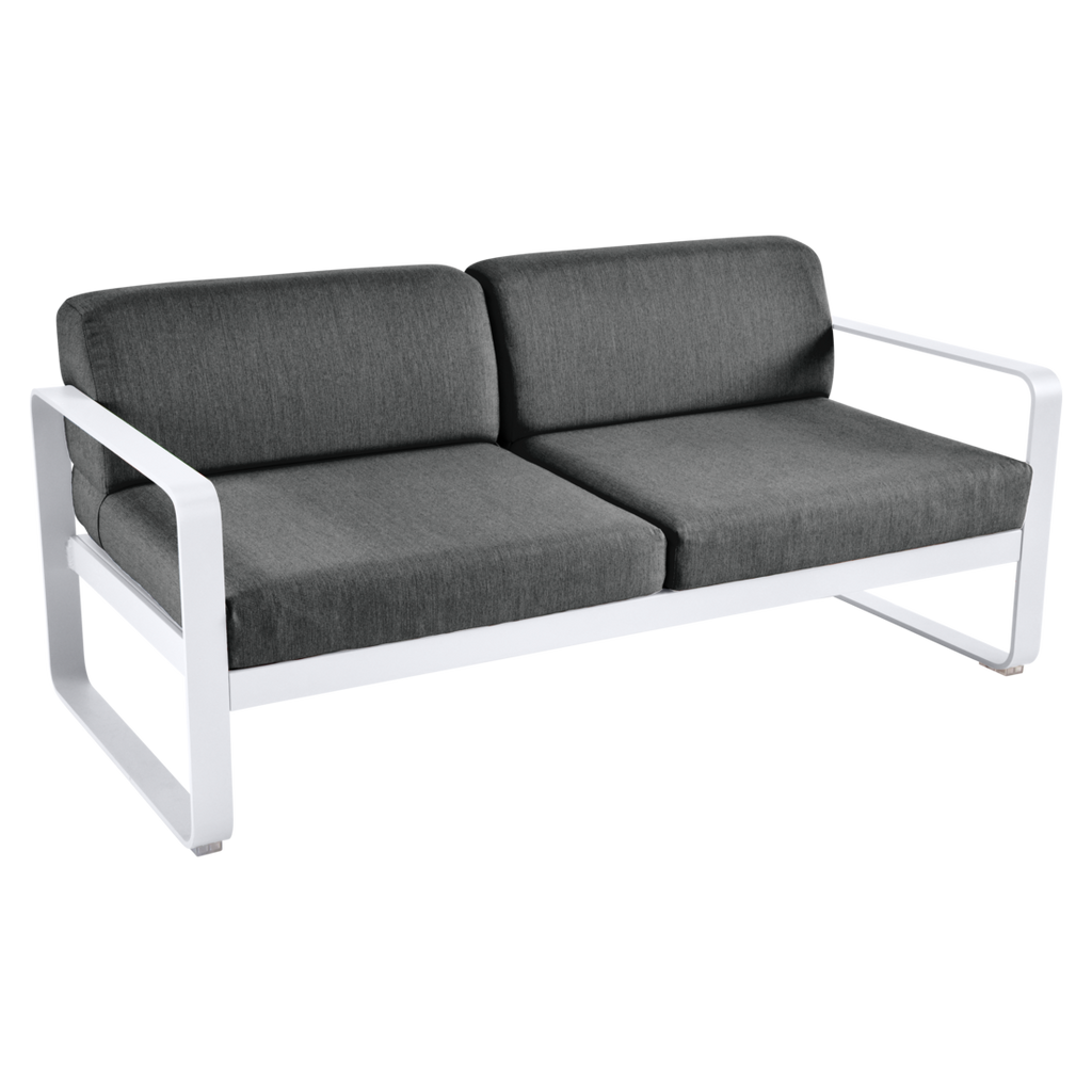 Fermob- Bellevie 2 Seater Sofa - Graphite Grey Cushions