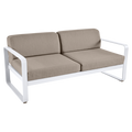 Fermob- Bellevie 2 Seater Sofa - Grey Taupe Cushions