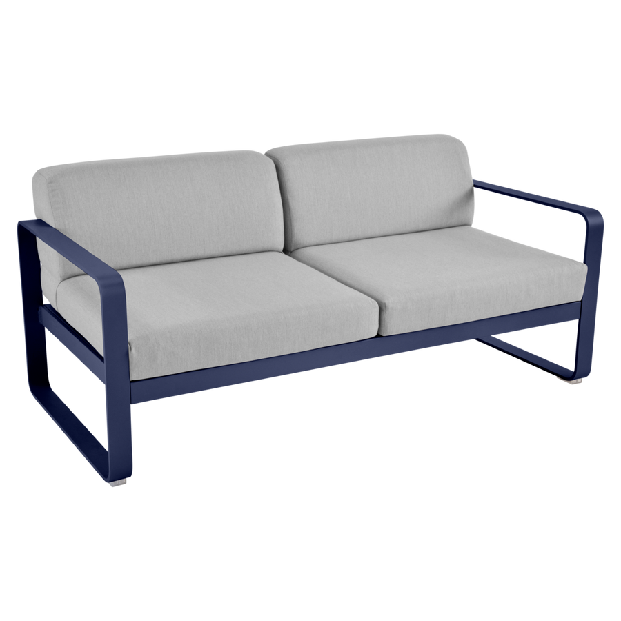 Fermob- Bellevie 2 Seater Sofa - Flannel Grey Cushions