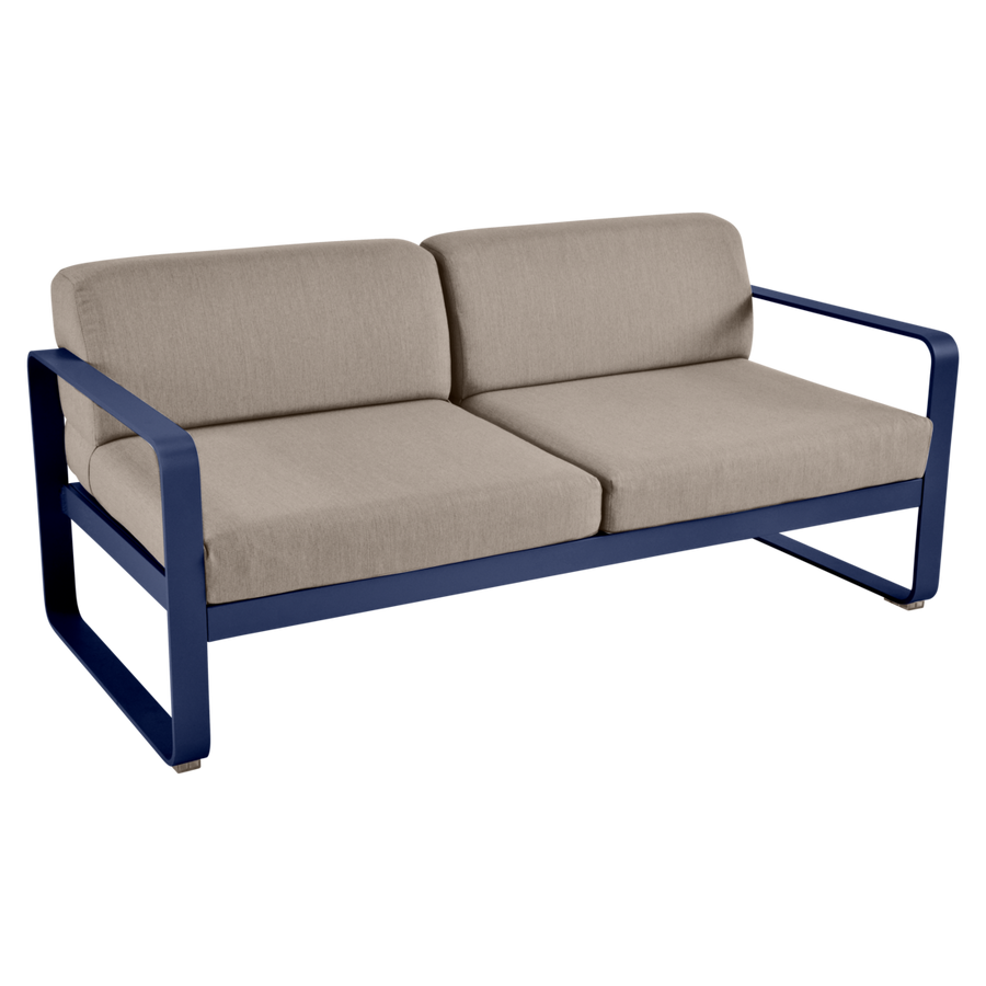 Fermob- Bellevie 2 Seater Sofa - Grey Taupe Cushions
