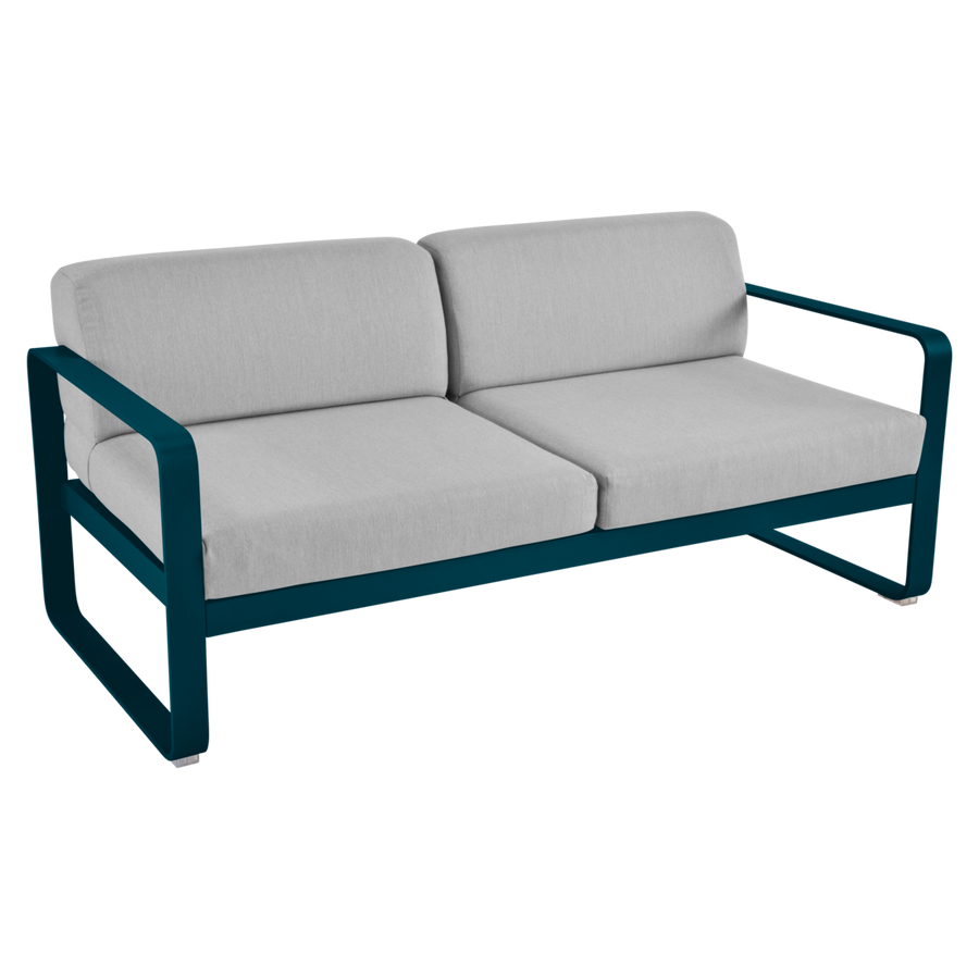 Fermob- Bellevie 2 Seater Sofa - Flannel Grey Cushions