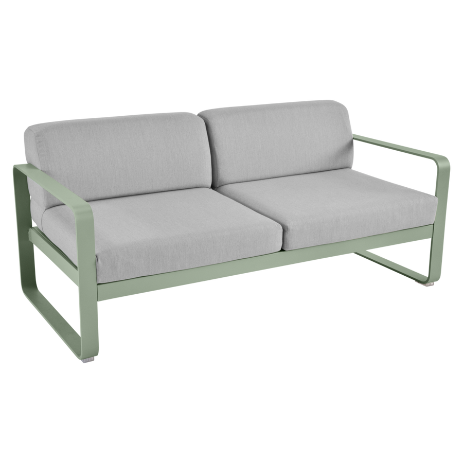 Fermob- Bellevie 2 Seater Sofa - Flannel Grey Cushions