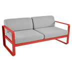 Fermob- Bellevie 2 Seater Sofa - Flannel Grey Cushions