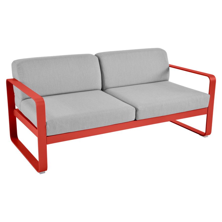 Fermob- Bellevie 2 Seater Sofa - Flannel Grey Cushions