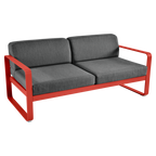 Fermob- Bellevie 2 Seater Sofa - Graphite Grey Cushions